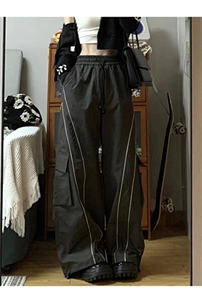 Violon Y2k Line Detail Αλεξίπτωτο φαρδύ Unisex Φούτερ