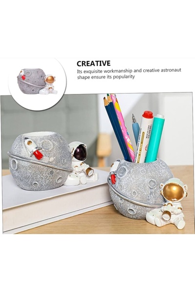 ShowArt Hediyelik Astronot Kalemlik / Dekoratif Astronot Büst / Kalemlik