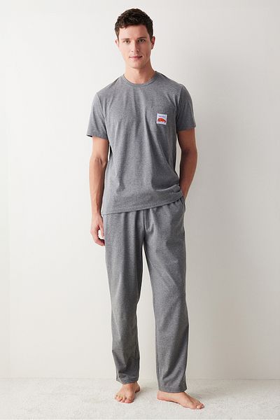 Penti Σετ πιτζάμες Fox Anthracite