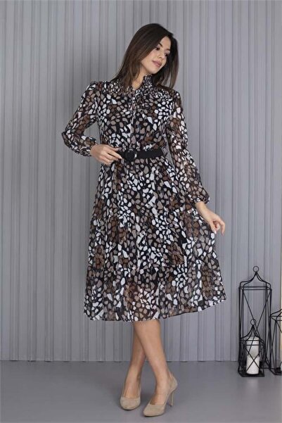 Dipmoda Rochie din șifon pentru femei, pachet de curea piese, nou sezon lungi...