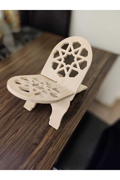 mcm aksesuar Kitap Okuma Standı Masaüstü Ahşap Kuran Rahlesi Dekoratif  Kitap...