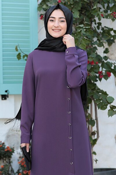 Esilanur Rümeysa Tesettür Takım Mor