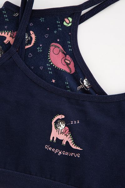 Penti Teen Sleepysaurus 2-pack Half Tank Top
