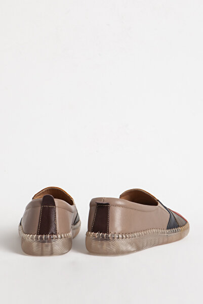 Dericlub Women's Comfortable Fit Flexible Sole Casual Shoes Real Leather Br 04110 Mink