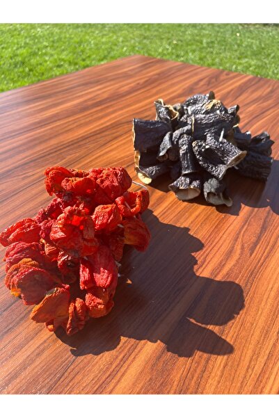 Kg Kurutulmuş Gıda Dolmalık Patlıcan ve Dolmalık Biber 1'er Dizi (Her dizi 40-45 adet)