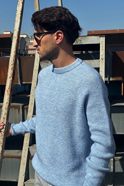 inpool Високоякісний бавовняний оверсайз трикотажний светр - велосипедний комір PLTK07