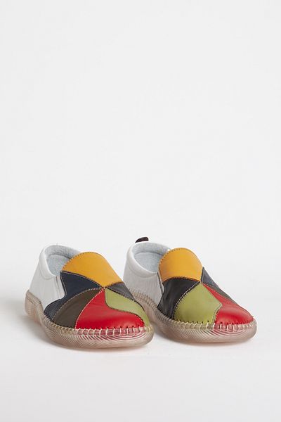 Dericlub Pantofi confortabili de damă cu talpă flexibilă - piele naturală, alb - Br 04110