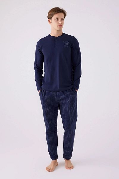 Pimody Family Concept Navy Blue Father Son Σετ πιτζάμες (Ο πατέρας γιος πωλείται χωριστά)