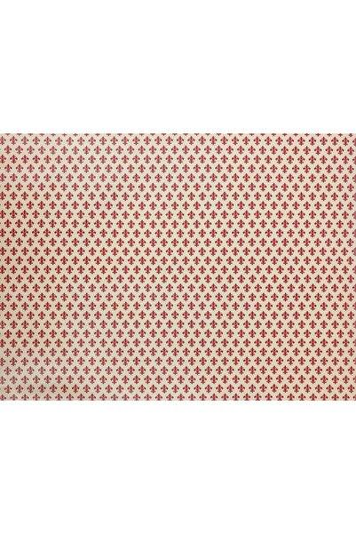 Alkor 480-0049 Kırmızı Damask Desen Yapışkanlı Folyo (45CM X 1MT)