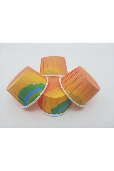 Zanzibar 50-Piece Rainbow Muffin Cake Mold, Cake Capsule Cupcake Mold, Airfryer Compatible