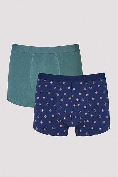 Penti Ανδρικό Compass 2-pack Dark Green - Navy Blue Boxer