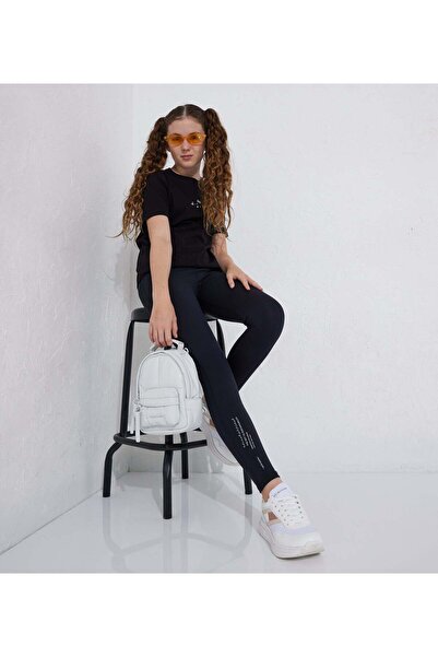 F5 Graphic Logo Leggings For Girls