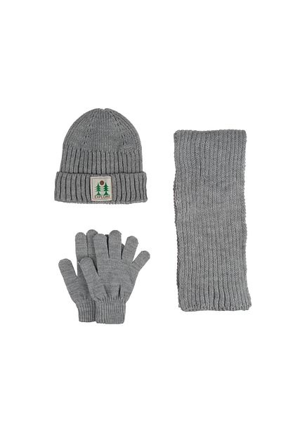 Aware Time Kitti 9-15 ani Băiat Eșarfă Beanie Mănuși Set 3 piese