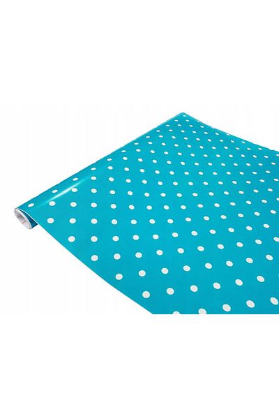 d-c-fix 346-0628 Turquoise Polka Dot Adhesive Foil (45CM X 2MT)