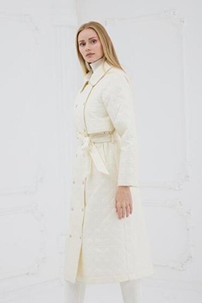 Moodbasic Stone Striped Quilted Long Hat