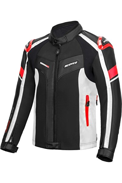 Scoyco Jk152 4 Season Coat Leather Red