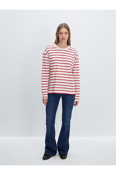 LC Waikiki Striped Crew Neck Striped Women's T-Shirt