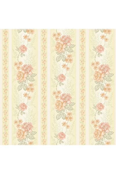 Dekor Classic 345-A Çiçek Desenli Vintage Duvar Kağıdı