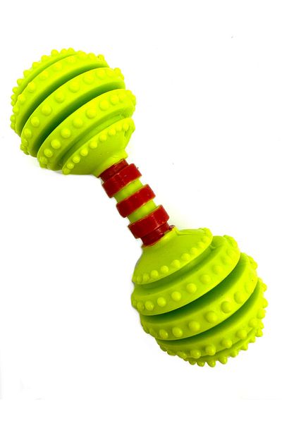 Tasma Market 12cm Dumbell with Bell Reward Food Storable Dog Training Toy