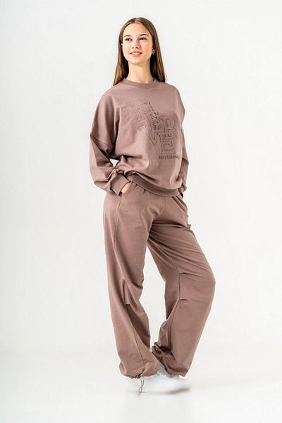 HAUSEkids Σετ φόρμας Bonjour Never 8-14 Years Girl - Μόκα