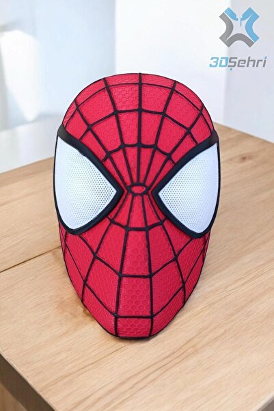 3DŞehri Spiderman Maske Mıknatıslı Giyilebilir