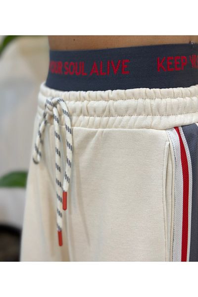 POODLE Γυναικείο πλεκτό Λεπτομερές ελαστικό Jogger Sweatpants