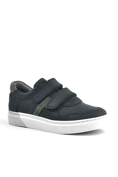 Rakerplus Adidași pentru băieți din piele naturală cu velcro negru