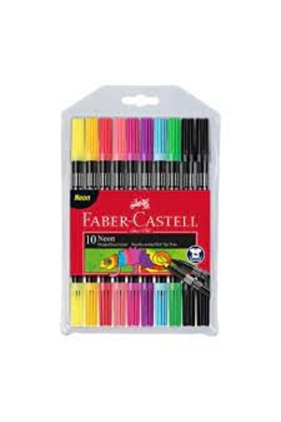 Faber Castell ÇİFT TARAFLI NEON KEÇELİ 10 LU