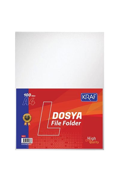 KRAF A4 L Bag File - 100 Pieces 1011 Model
