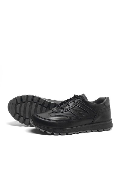 Rakerplus Γνήσιο δέρμα μαύρο κορδόνι για αγόρια αθλητικά σχολικά παπούτσια