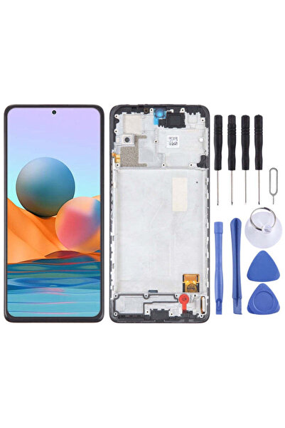 indirimplus Redmi Note 10 Pro 4G LCD EKRAN OLED Çıtalı +Tamir seti F45FD