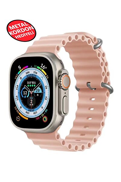 PREPARE Ultra 2 Akıllı Saat Çelik Kordon Hediyeli Gri Kasa 49mm Nfc Bildirim Sesli Arama Özellikli LG68