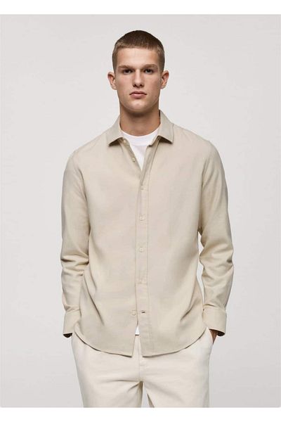 MANGO Man Cămașă slim fit din bumbac 100%.