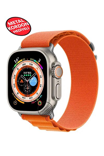 PREPARE Ultra 2 Akıllı Saat Çelik Kordon Hediyeli Gri Kasa 49mm Nfc Bildirim Sesli Arama Özellikli LG68