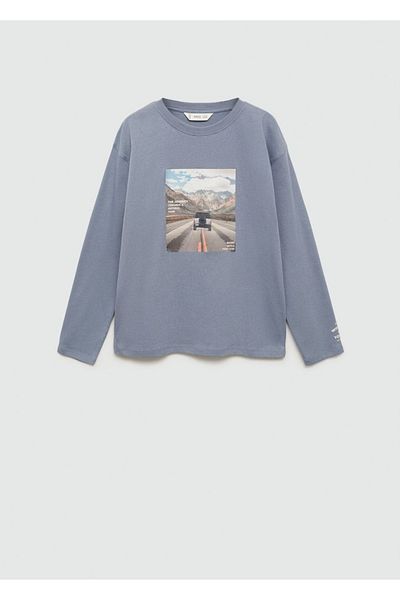MANGO Kids Tricou din bumbac cu model