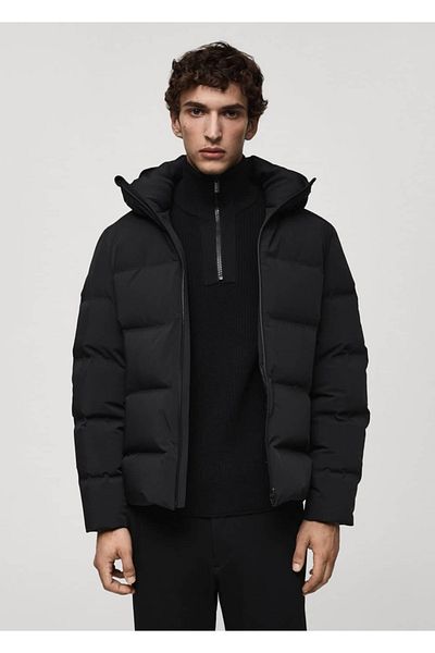 MANGO Man Waterproof Anorak with Feather Filling