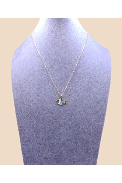 Han Ticarethane Çok Renkli Balık Model Kolye