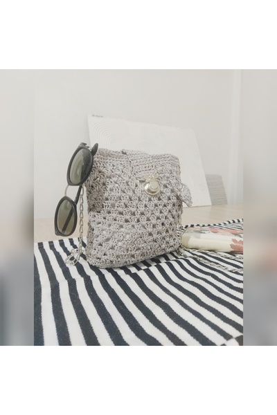 hobilanka Geantă cu curea din paie