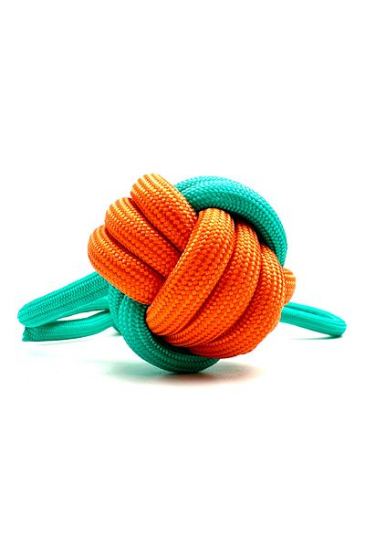 Tasma Market Knotted Durable Tooth String Dog Training Ball Toy