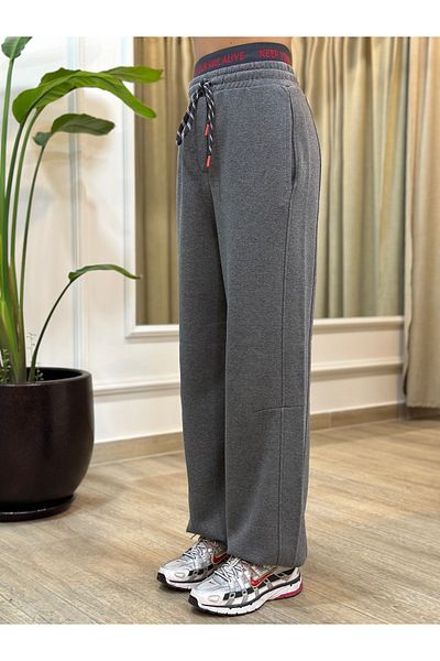 POODLE Γυναικείο Λαστιχένιο Λεπτομερές Jogger Sweatpants