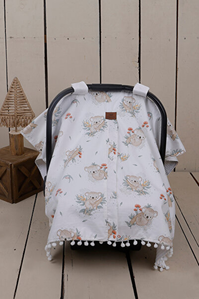 JUNİPERUS Çift Taraflı Kullanım Pikeli Bebek Puset Örtüsü