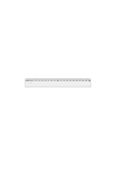 HATAS Economical Student Ruler Transparent 20 Cm