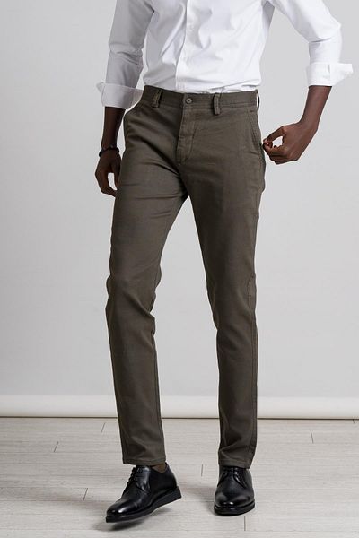 PERPANT Canvas Winter Fabric Cotton Lycra Slimfit Trousers