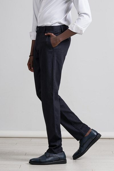 PERPANT Comfortable Cut Winter Canvas Fabric Cotton Lycra Trousers