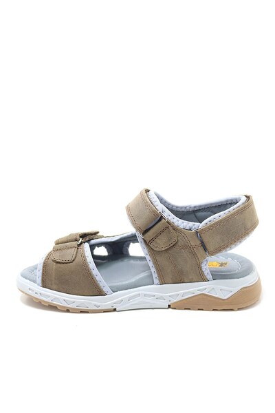 Rakerplus Справжня шкіра, коричневі, зручні, на липучках, дитячі сандалі