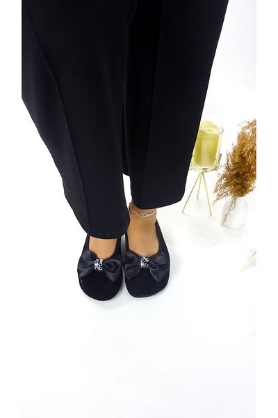 CEYDA SHOES Βελούδινες μπαλαρίνες με στολίδια για καθημερινή χρήση - δώρο, παντόφλες, μποτάκια και επίδειξη πιτ πιτ