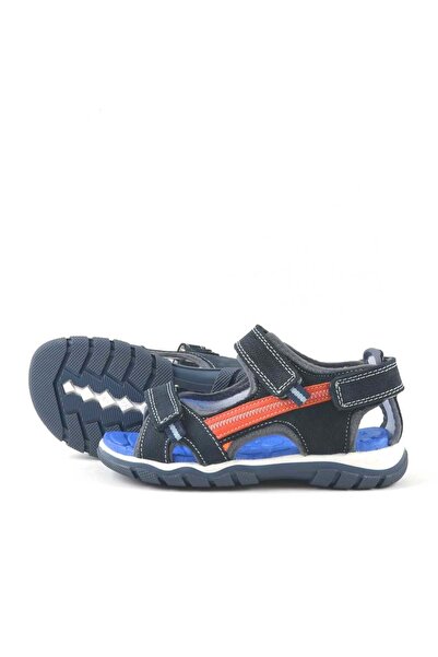 Rakerplus Справжня шкіра, синій, на липучках, чоловічі дитячі сандалі для активного відпочинку
