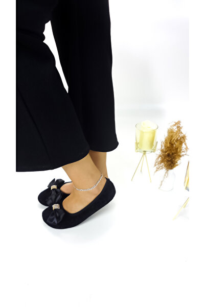 CEYDA SHOES Βελούδινες μπαλαρίνες με στολίδια για καθημερινή χρήση - δώρο, παντόφλες, μποτάκια και επίδειξη πιτ πιτ