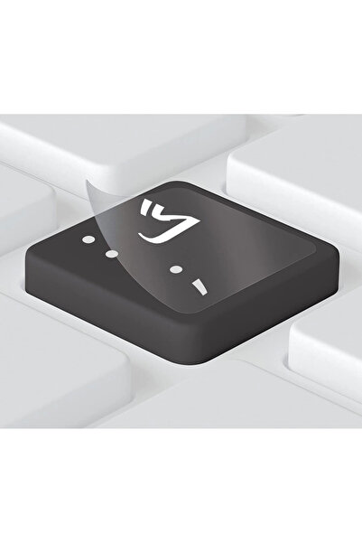OEM Farsça Klavye Etiketi Sticker Şeffaf Arka (Beyaz) Persian Keyboard Sticke...