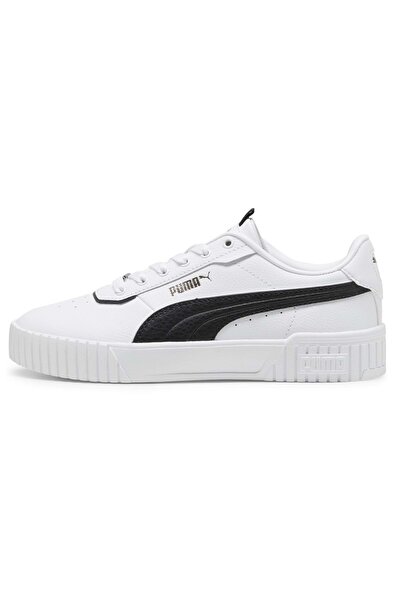 Puma 395017 Carina 2.0 Lux Sneaker Unisex Spor Ayakkabı BEYAZ-SİYAH